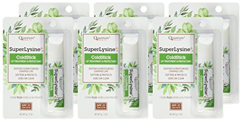 Quantum Research Coldstick,Super Lysine, 0.17 Ounce (Pack of 6)