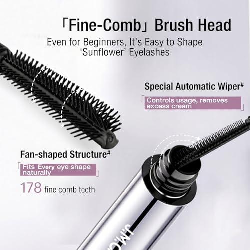 JMCY Waterproof Tubing Mascara - Black, Smudge-Proof & Lengthening
