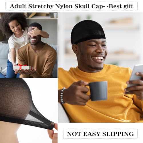Ramede Wave Cap 3 Pack - Stretchy Nylon Stocking Caps