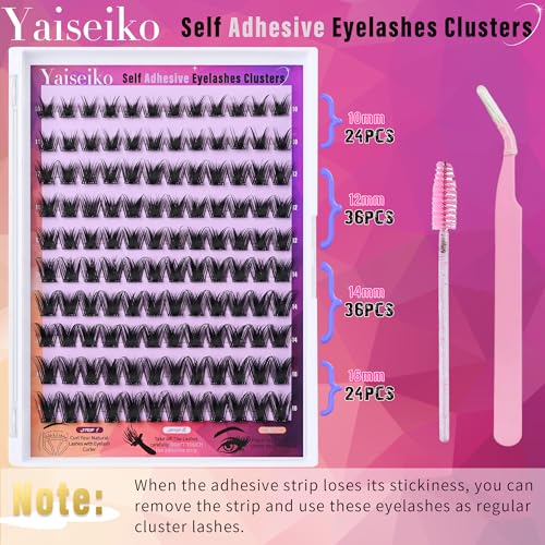 Self Adhesive Lash Clusters 120Pcs Wispy 10-16mm