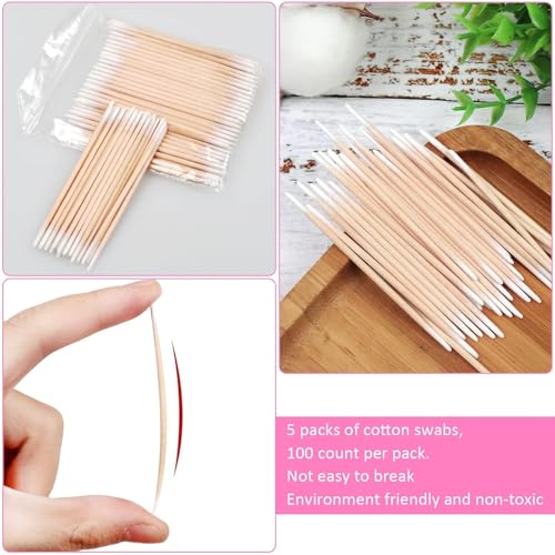 1200 Count Microblading Cotton Swabs, Double Pointed Tip