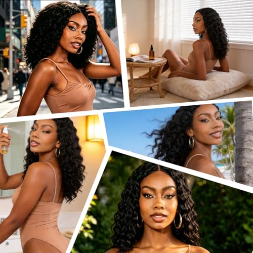 Feather Crochet Hair 18 Inch Pre-Looped Synthetic Curly Braids