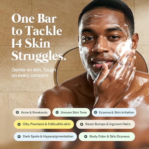 African Black Soap Bars - 3 Pack Organic Face & Body