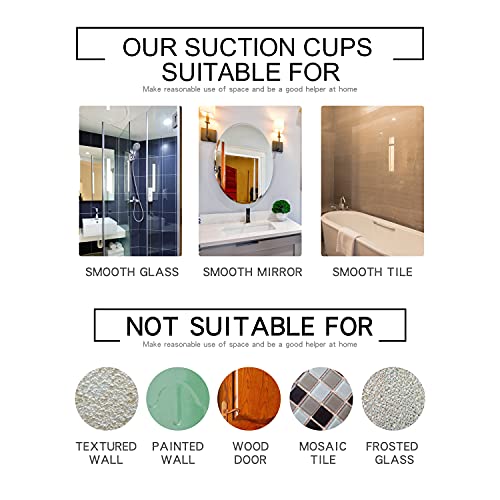 Ettori Fogless Shower Mirror with Razor Holder - 3 Suction Cups