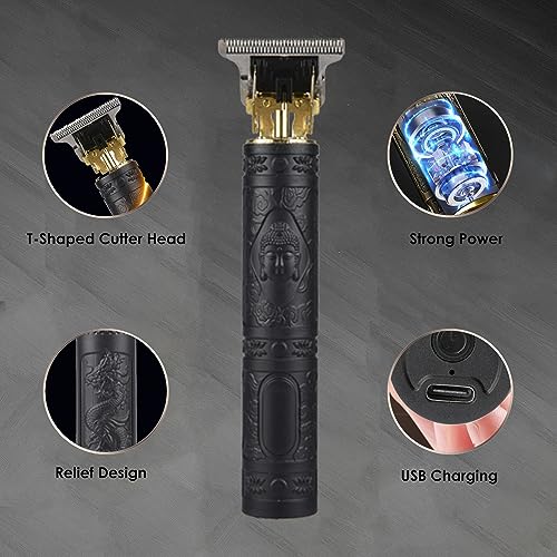 Professional T-Blade Hair Clipper for Men Cordless Rechargeable