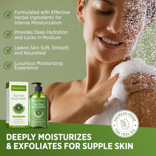 Roycederm Tea Tree Body Wash, 16.9 Fl Oz