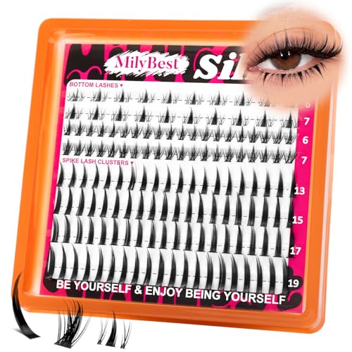 MilyBest Spiky Bottom Lash Clusters 13-19mm with 6-7mm Spikes