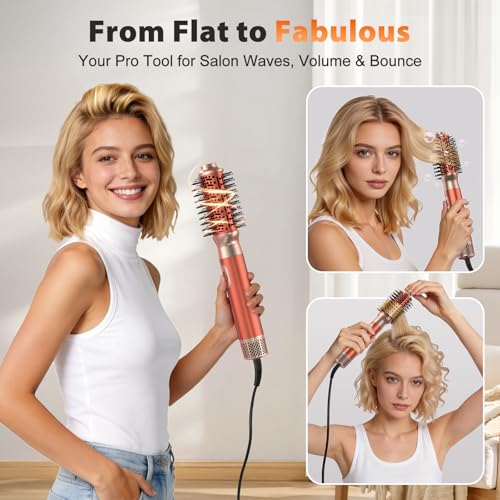 5-in-1 Hot Air Brush Set - Hair Dryer, Curler & Volumizer