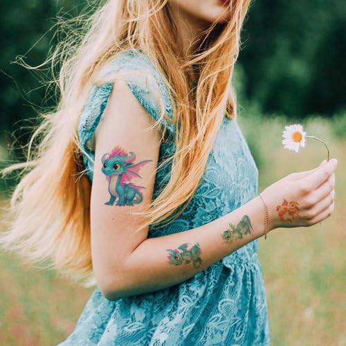 Dopetattoo Dinosaur Temporary Tattoos - 20 Waterproof Designs