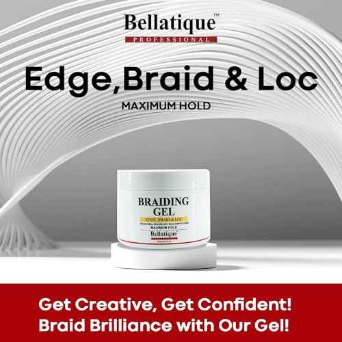 Edge, Braid, & Loc Maximum Hold Edge Control & Braiding Gel for Natural, Relaxed, Dry, Dull Hair - No Flaking, No Whitening, Fast Drying, High Shine, Maximum Hold Up to 48 Hrs (8.8 oz)