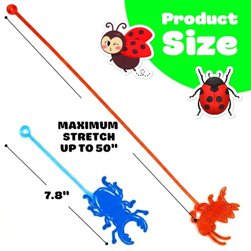 48-Piece Bug Party Favors - Sticky Hands & Tattoos
