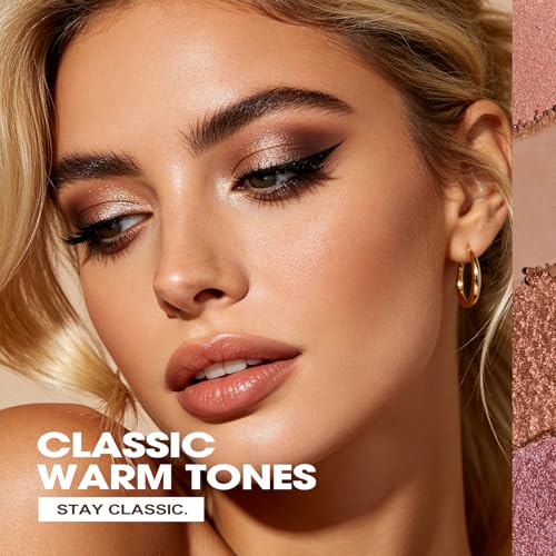 PRALOVIXAE 14-Color Baked Eyeshadow Palette - Matte & Shimmer Purple Shades for Glamorous Looks