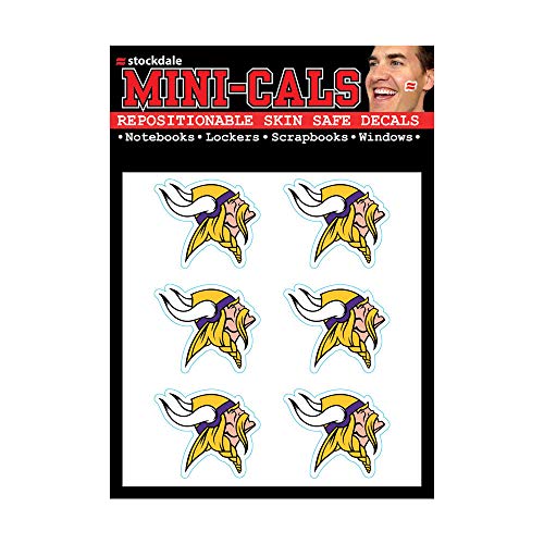 Minnesota Vikings Face Tattoos - 6 Peel & Stick Decals