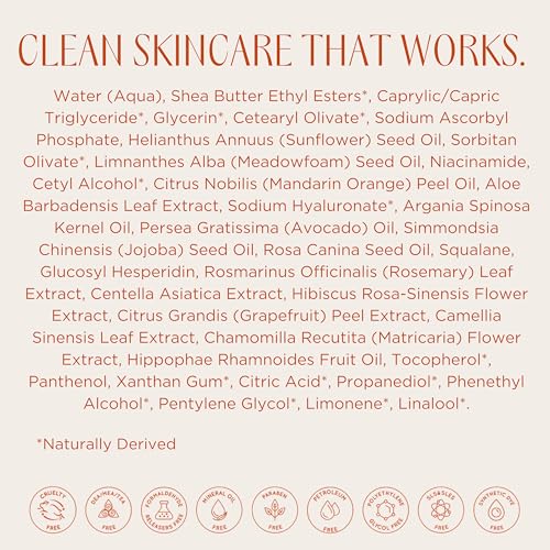 InstaNatural Vitamin C Moisturizer Face Cream, Reduces the Look of Fine Lines and Wrinkles, Moisturizing Lotion for Dry Skin with Aloe Vera, Niacinamide, Hyaluronic Acid - 3.4 Fl ounce (Pack of 3)
