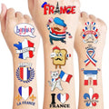 96 Pcs Paris Theme Pre-Cut Temporary Tattoos - Eiffel Tower Party Favors