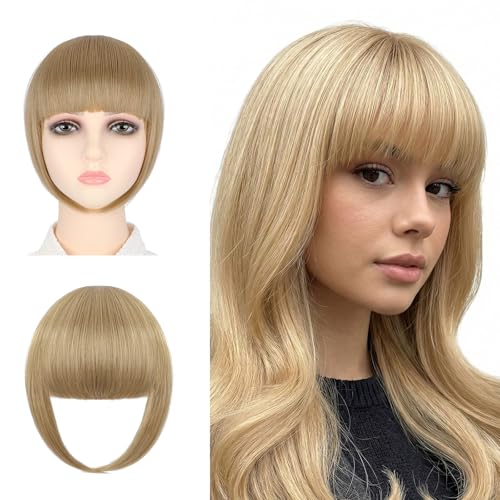 Clip In Bangs Hair Piece for Women - 50g Ash Blonde