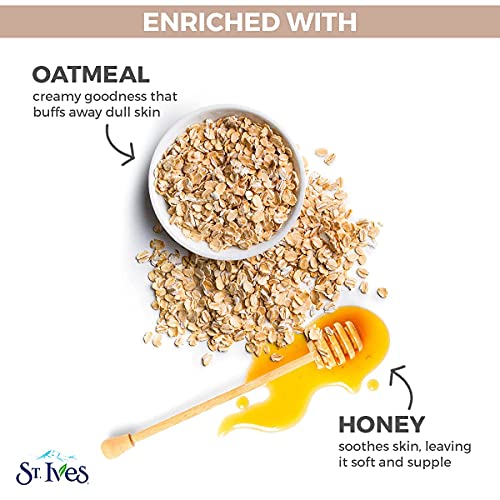 St. Ives Nourishing and Smoothing Face Scrub and Mask with Oats, 6 ounces
