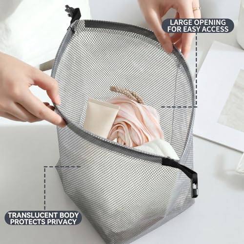 2-Pack Waterproof Toiletry Bags, Clear EVA Organizer Pouches