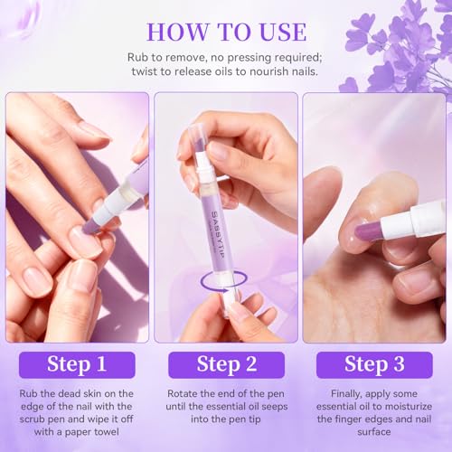 Cuticle Remover Gel Kit - At-Home Manicure Set with Ceramic Pusher Pen