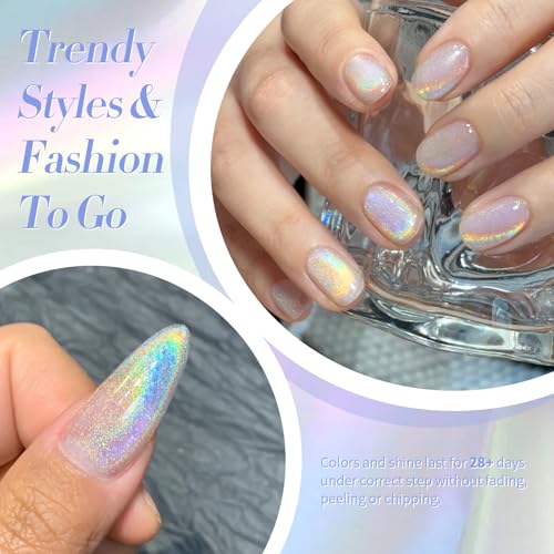 Born Pretty Cat Eye Magnetic Gel Nail Polish - Holographic Glitter, 15ml