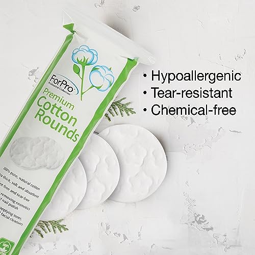 ForPro Cotton Rounds 600ct - 2.25in Lint-Free Pads