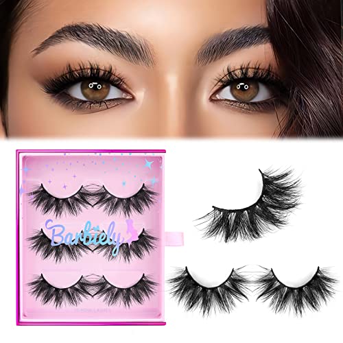 18mm Mink Eyelashes - 3D Fluffy False Lashes (3 Pairs)