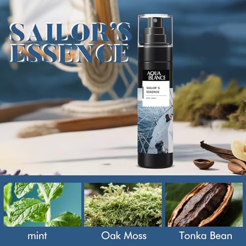 AQUA BLANCE Men's Body Spray Variety Pack - 3.4 Oz Each
