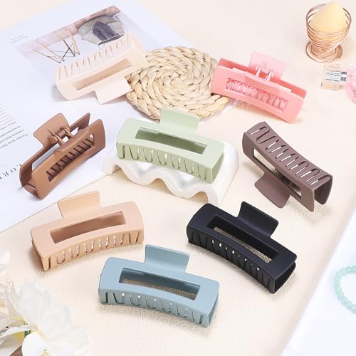 4.1 Inch Large Hair Claw Clips for Thick Hair, 8 Pack