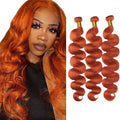 Ginger Body Wave Human Hair Bundles - 8A Brazilian Virgin Hair