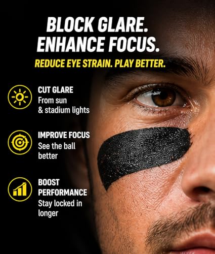 Eye Black Stick 3 Pack - Waterproof Anti-Glare for Sports