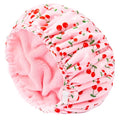 Waterproof Shower Cap for Women | Terry Lined, Adjustable, Reusable