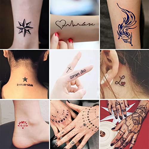 STIGMA Temporary Tattoo Kit - 10 Color Inks & 84 Stencils
