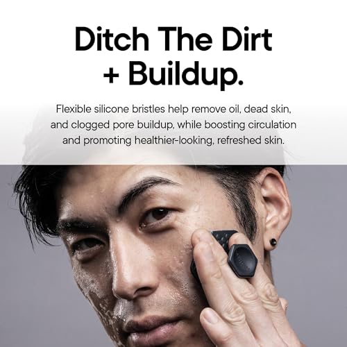 Silicone Face Scrubber Brush - Charcoal Facial Cleanser