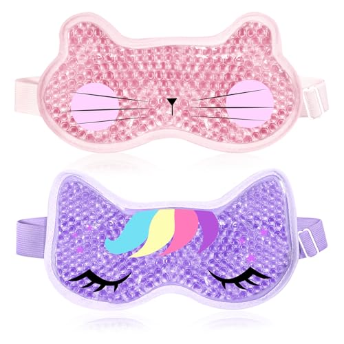 Cooling Eye Mask Gel - Reusable Hot Cold Therapy, 2 Pack