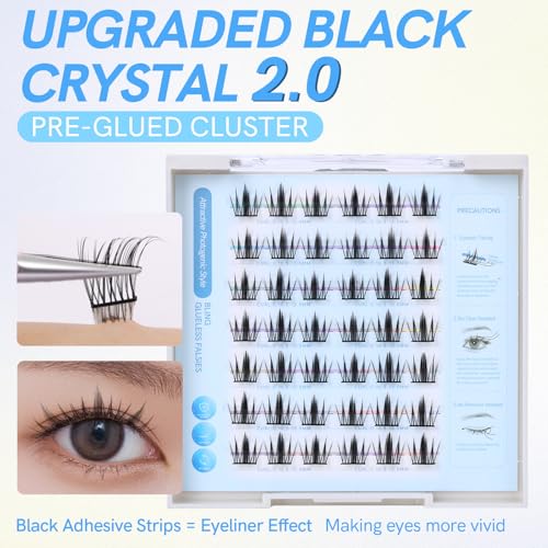 Self Adhesive Lash Clusters - 42Pc Pre-Glued C Curl 10.5-13.5MM
