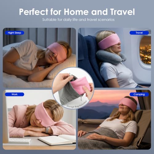 Sleep Mask for Women & Men - Light Blocking Eye Mask, Soft Breathable