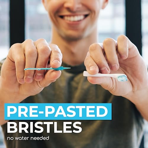 Brushee 4-in-1 Disposable Toothbrush - Prepasted Travel Pack (24)
