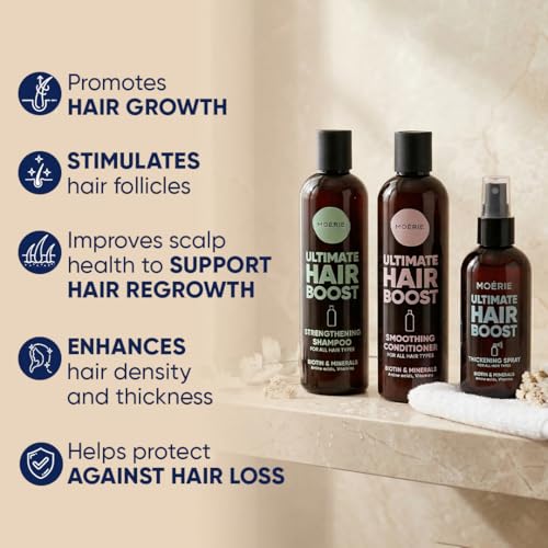Moerie Hair Growth Shampoo, Conditioner & Spray Set