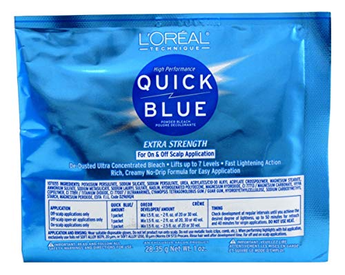 L'Oreal Quick Blue Powder Bleach, 1 oz (Pack of 12)