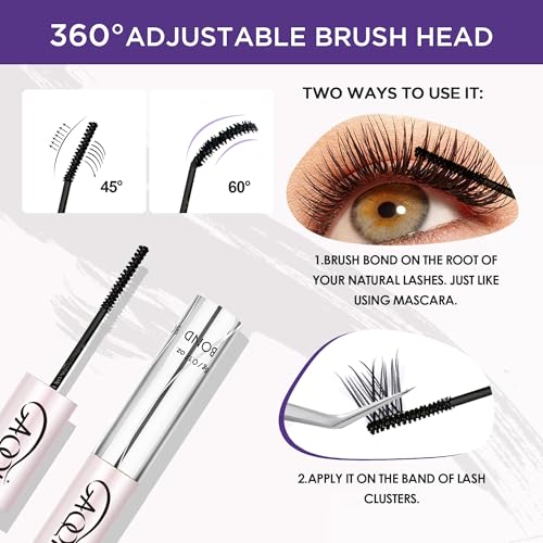 GAQQI Lash Bond and Seal Glue - 72H Waterproof Cluster