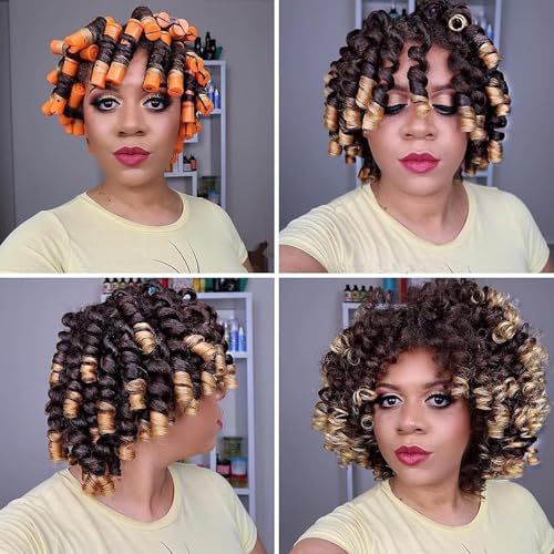 60 Pcs Perm Rods Set for Natural Hair - 3 Sizes Cold Wave Rods