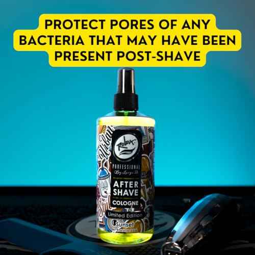 Rolda Sunset After Shave Tonic Cologne For Men - Post Shave Tonic Spray, Calms Irritation, Helps Heal & Clean Shaved Areas, Masculine Citrusy Fragrance (14.54oz | 430ml)