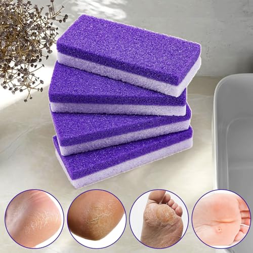 Uncle Yang Glass Foot Pumice Stone 4-Pack - Double-Sided Callus Remover