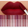 MooGlamor 12-Piece Matte Liquid Lipstick Set - Long-Lasting Hydrating Shades