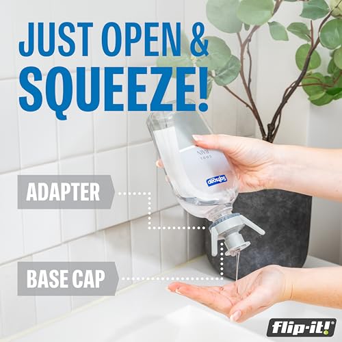Flip-It! 2-Pack Pastel Bottle Emptying Kit – Universal Fit for Most Plastic Bottles