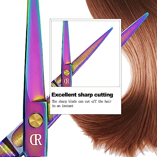 Professional Hair Cutting Shears Set,6 Inch Barber Hair Cutting Scissors Kit,Hairdressing Thinning Shears for Hair Cutting,Sharp Blades Haircut Scissors Kit for Women/Men/Kids 420c Stainless Steel