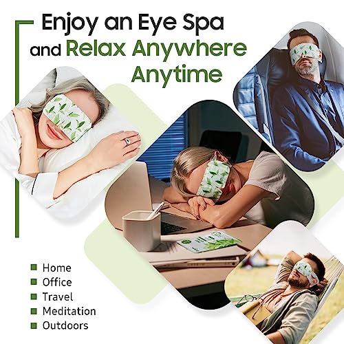 BeHoomi Steam Eye Mask, 20 Packs Self-Heating Warm Compress