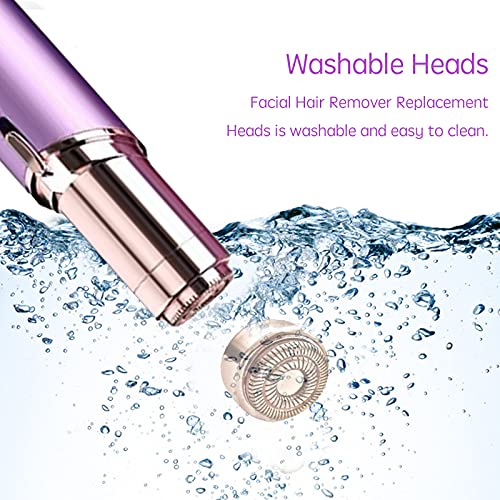 Replacement Heads for Flawless Generation 2, Compatible with Finishing Touch Flawless Facial Hair Remover for Women, Double Halo Gen 2 Replacement Blades, 6 Pack