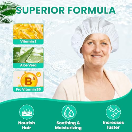 6 Pack Waterless Shampoo Caps for Bedridden & Elderly Care