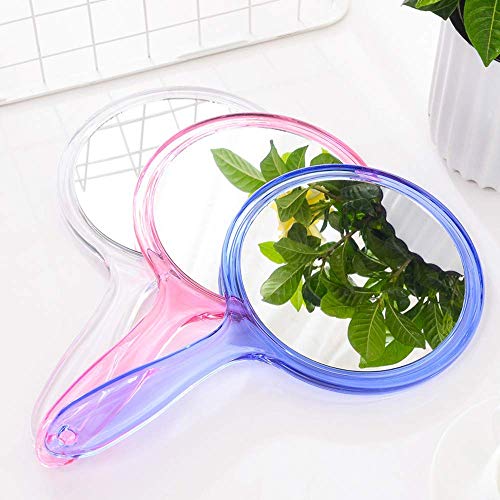 Makeup Hand Mirror 1X 3X Magnifying Travel Size Blue